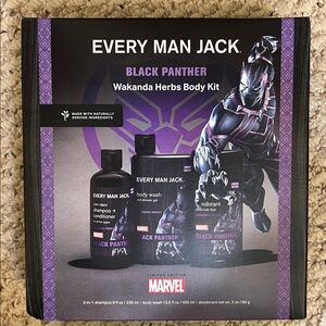 Every Man Jack Black Panther Wakanda Herbs Body Kit 3 piece set, Marvel, New